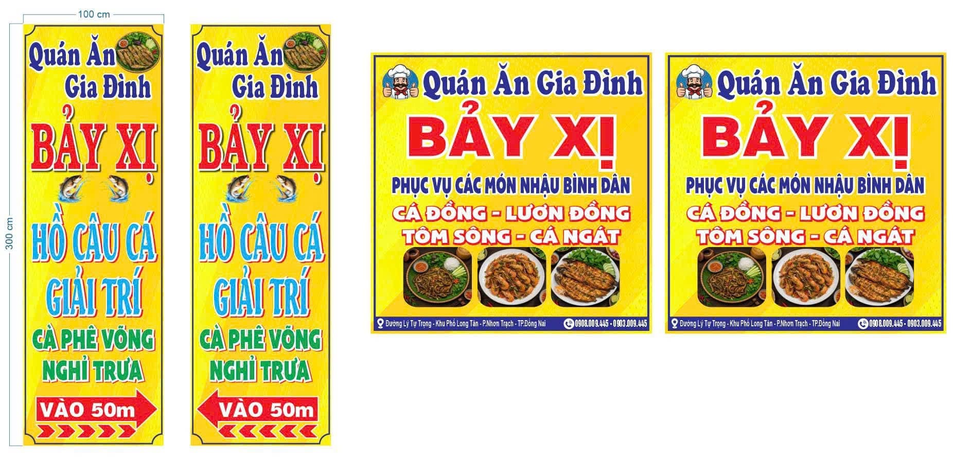 In poster / menu