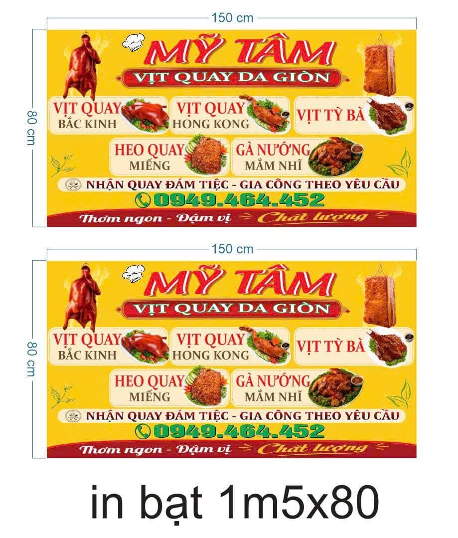 In poster / menu