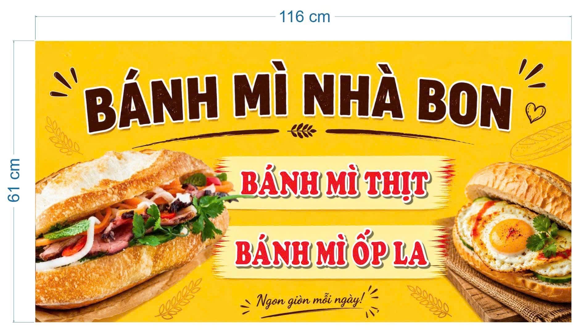 In poster / menu
