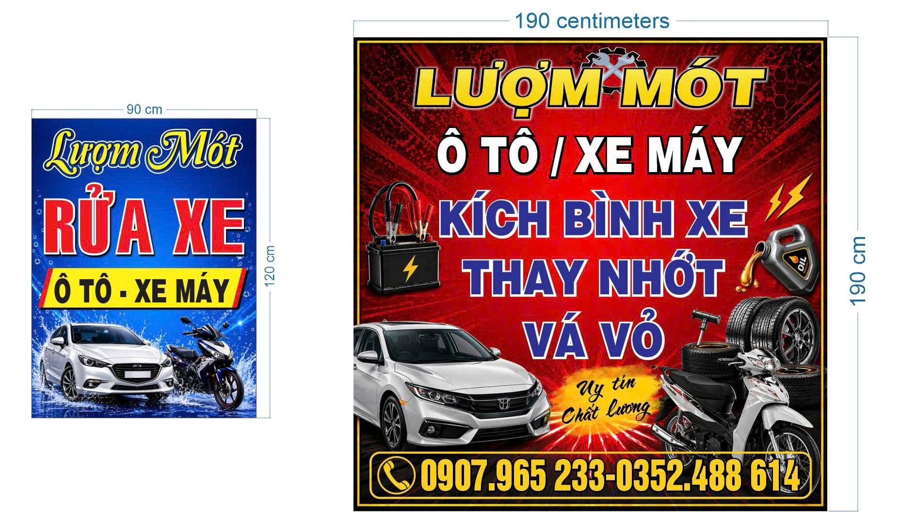 In poster / menu